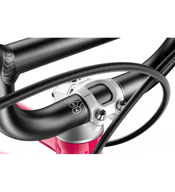 Rower dziecięcy woom 3 GO AUTOMAGIC - Różowy - 16 calowy - z przerzutkami