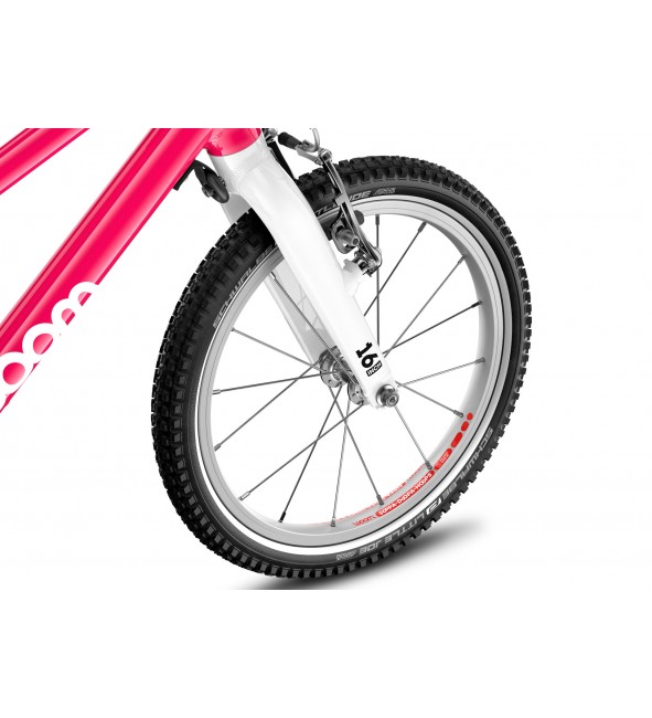 Rower dziecięcy woom 3 GO AUTOMAGIC - Różowy - 16 calowy - z przerzutkami
