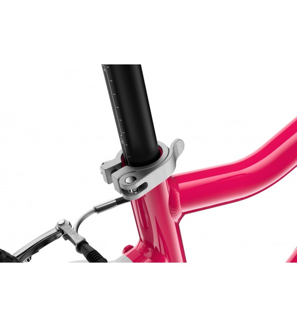 Rower dziecięcy woom 3 GO AUTOMAGIC - Różowy - 16 calowy - z przerzutkami