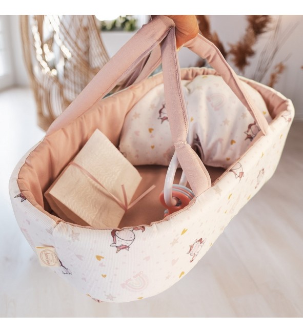 Nosidło dla lalki z poduszką i akcesoriami Antonio Juan 92322