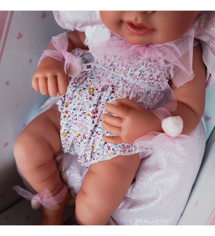 Lalka hiszpańska Pipa 42 cm z czapeczką i poduszką Antonio Juan 50397