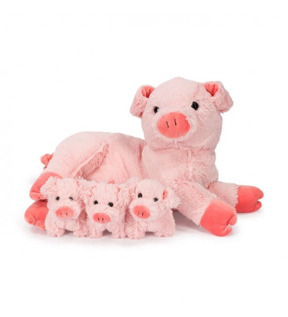 Świnka mama z 3 młodymi świnkami Cozy Noxxiez