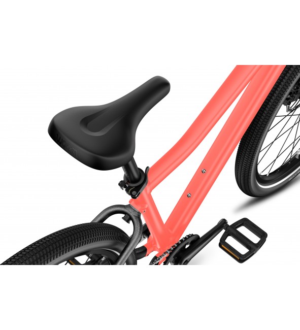 Rower dziecięcy woom EXPLORE 4 - neon coral - 20 calowy - z przerzutkami