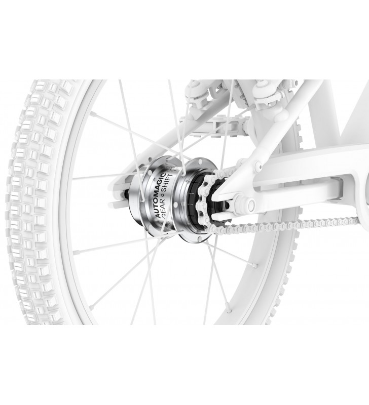 Rower dziecięcy woom 3 GO AUTOMAGIC - vibrant yellow - 16 calowy - z przerzutkami