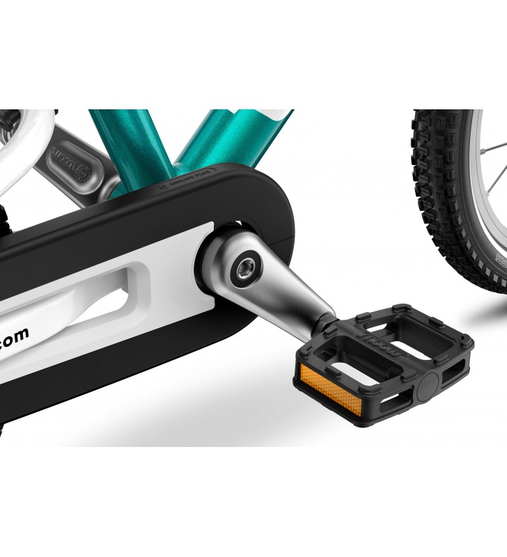 Rower dziecięcy woom 2 GO - Turkusowy Metalik - 14 calowy