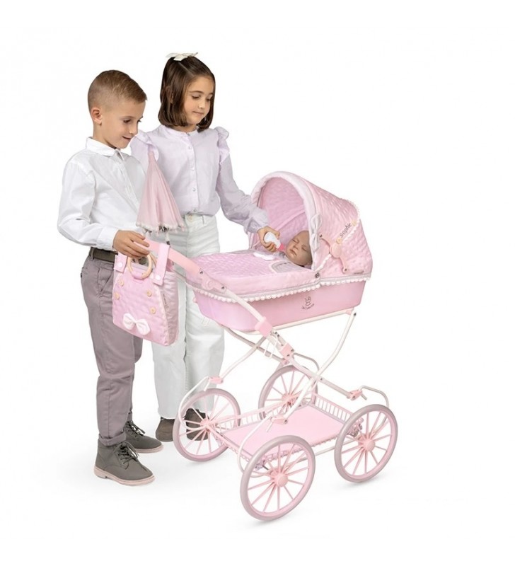 Składany wózek dla lalek Sophie z parasolką DeCuevas Toys 81075