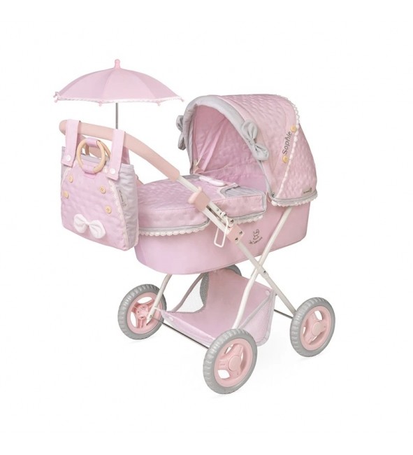 Składany wózek dla lalek Sopie z parasolką DeCuevas Toys 85075