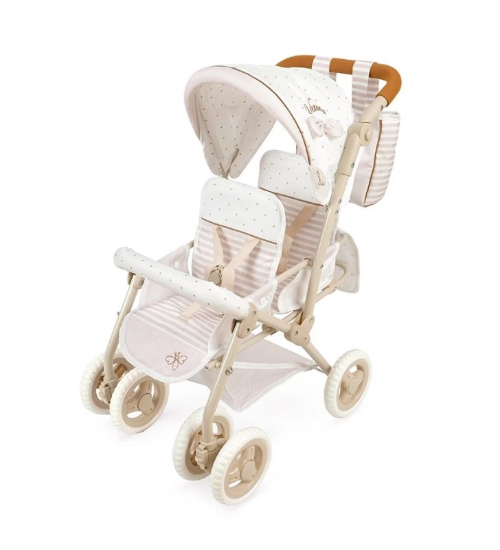 Bliźniaczy wózek regulowany dla lalek do 52cm Verona DeCuevas Toys 90378