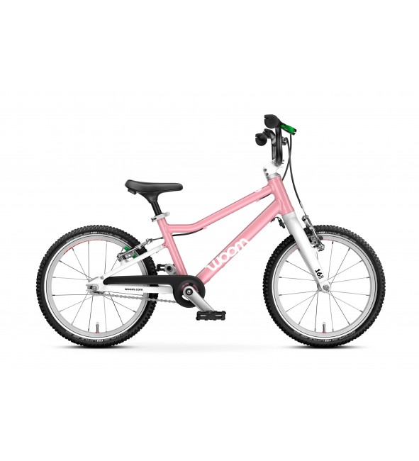 Rower dziecięcy woom 3 GO - powder pink - 16 calowy