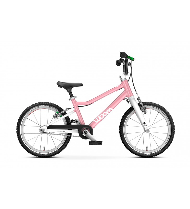 Rower dziecięcy woom 3 GO - powder pink - 16 calowy