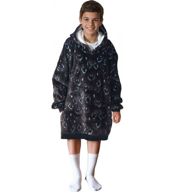 Bluza koc Oversize dla dzieci Print Gry Cozy Noxxiez CH340