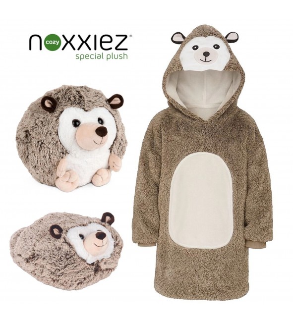 Bluza koc Oversize dla dzieci Jeż Cozy Noxxiez CH329