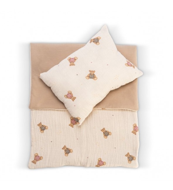 Pościel w misie do łóżeczka dla lalki Asi 3991105