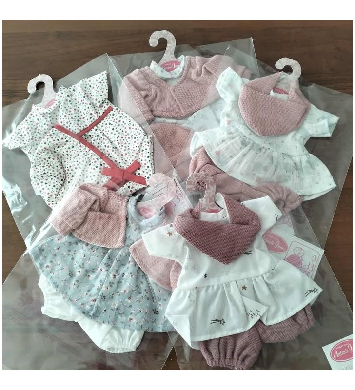 Pakiet ubranek dla lalki 33 cm 5 szt. Antonio Juan 91033