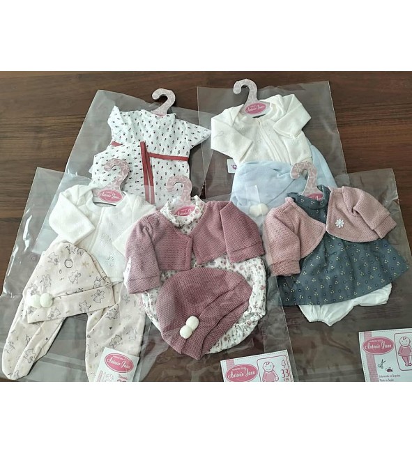 Pakiet ubranek dla lalki 33 cm 5 szt. Antonio Juan 91033