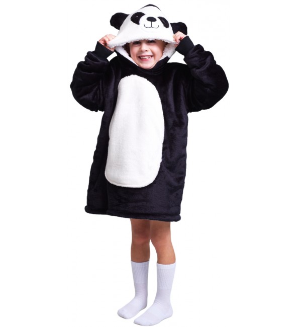 Bluza koc Oversize dla dziecka Panda Cozy Noxxiez CH306