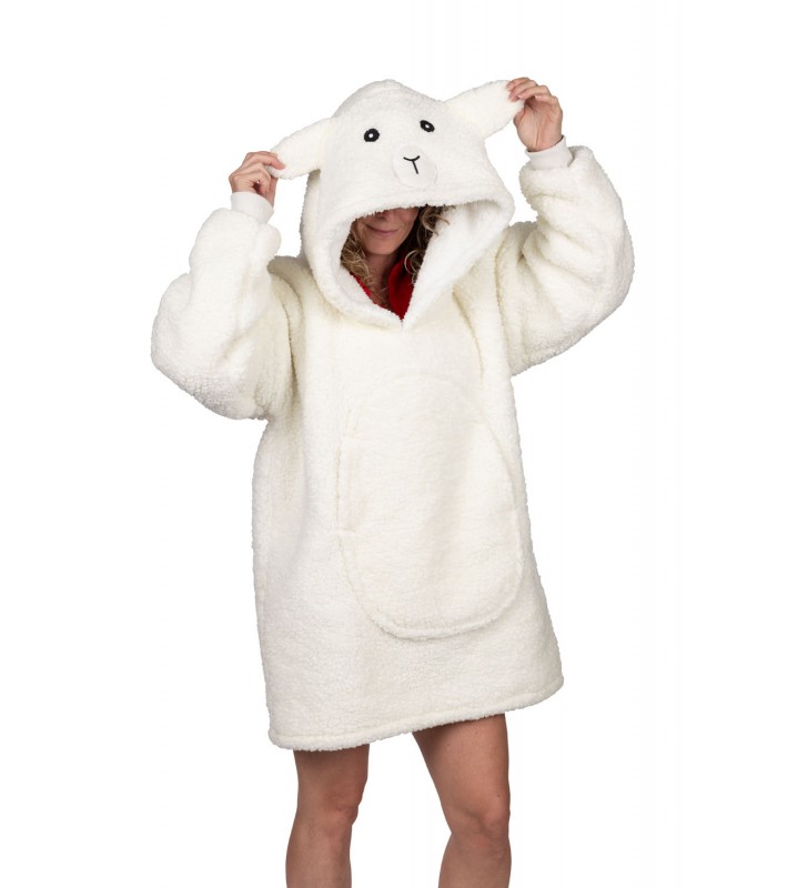 Bluza koc Oversize dla dziecka Owieczka Cozy Noxxiez CH330