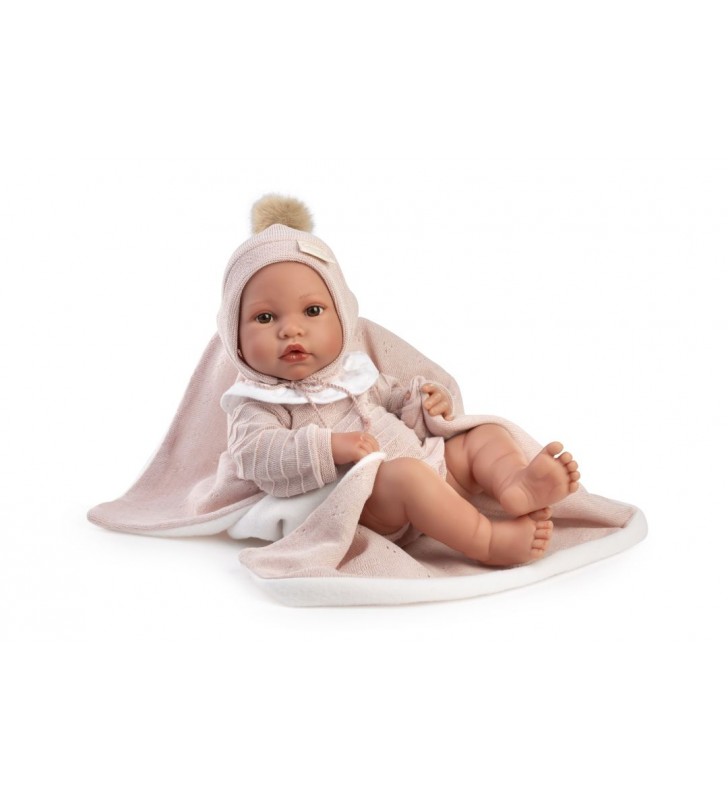 Lalka hiszpańska Erika 42cm w body z kocykiem Antonio Juan 50440