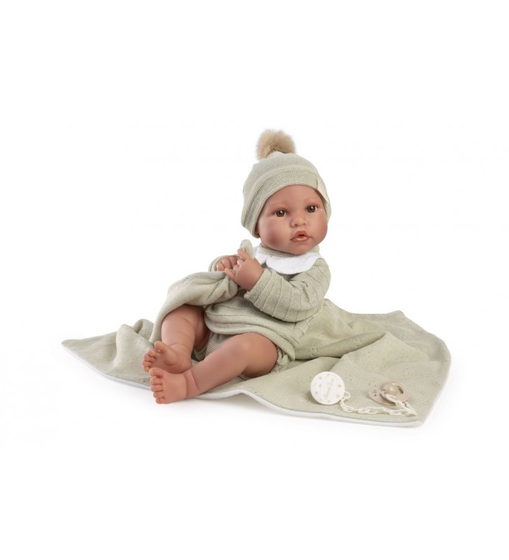 Lalka Erik chłopiec z zielonym kocykiem Antonio Juan 50439