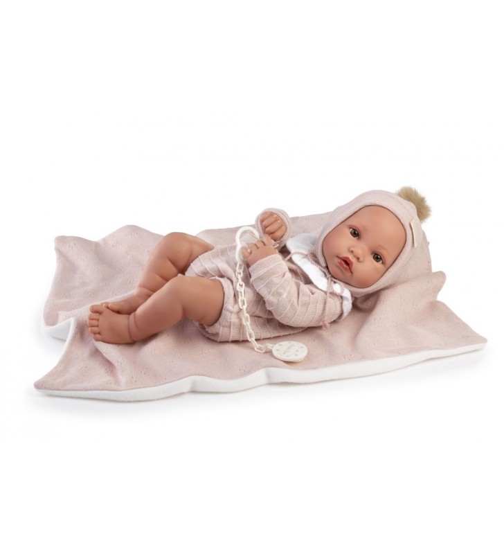 Lalka hiszpańska Erika 42cm w body z kocykiem Antonio Juan 50440