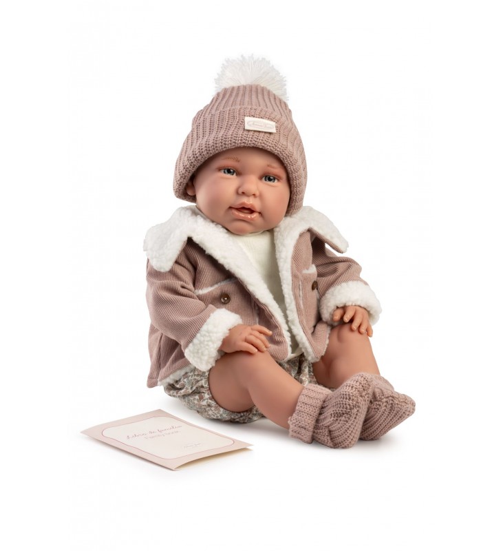 Lalka Daniela Mi Primer Reborn w futerku Antonio Juan 81399