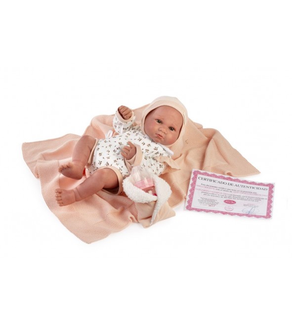 Lalka Luca Sweet Reborn z kocykiem i butelką Antonio Juan 80330