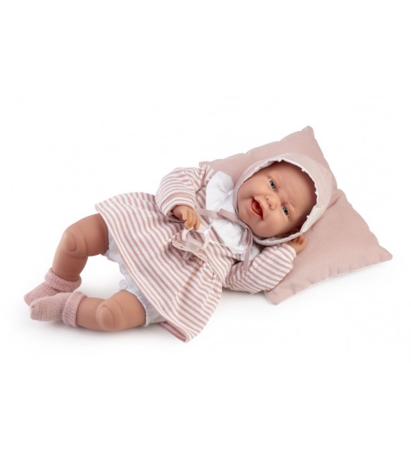 Lalka Clara w paseczki z poduszką Antonio Juan 70354