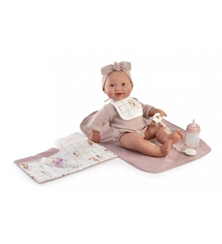 Lalka hiszpańska Mia 42cm siusiająca z przewijakiem Antonio Juan 50166