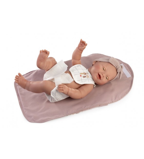 Lalka hiszpańska Mia 42cm siusiająca z przewijakiem Antonio Juan 50166