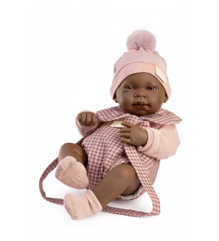 Lalka hiszpańska Indira 42cm mulatka z nosidłem Antonio Juan 50433