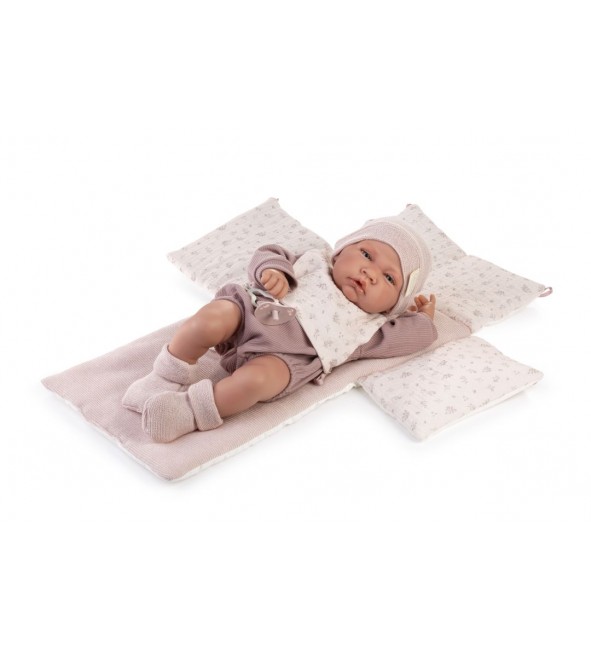 Lalka Lua z pościelą do łóżeczka Antonio Juan 50428