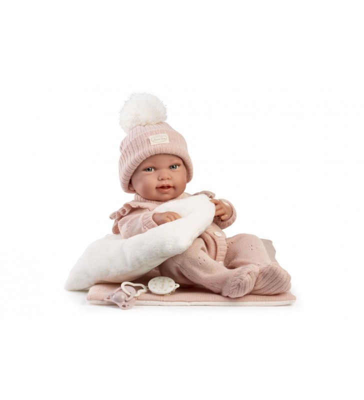Lalka Hiszpańska Pipa 42cm w śpiochach z pościelą Antonio Juan 50429