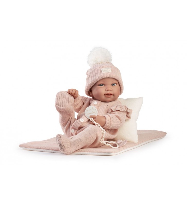 Lalka Hiszpańska Pipa 42cm w śpiochach z pościelą Antonio Juan 50429