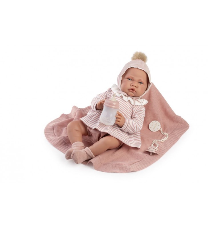 Lalka hiszpańska Lua z kocykiem i butelką Antonio Juan 33371