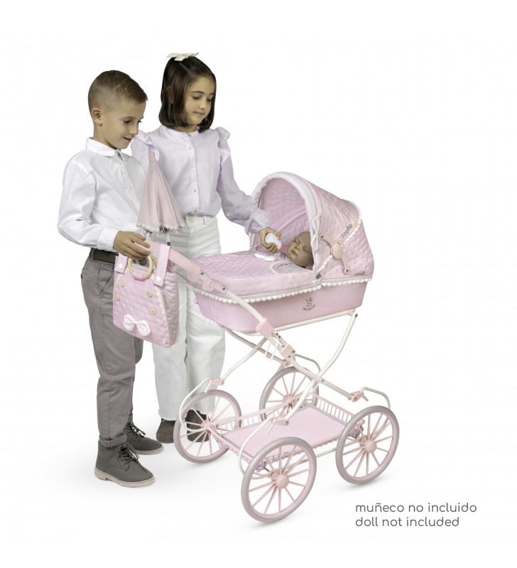 Składany wózek dla lalek Sophie z parasolką DeCuevas Toys 81075