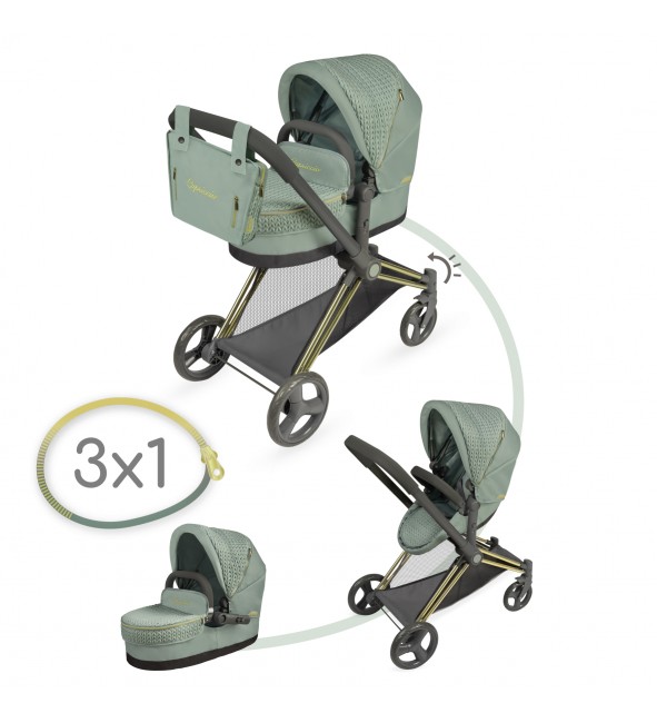 Wózek 3w1 dla lalek Capriccio DeCuevas Toys 81773