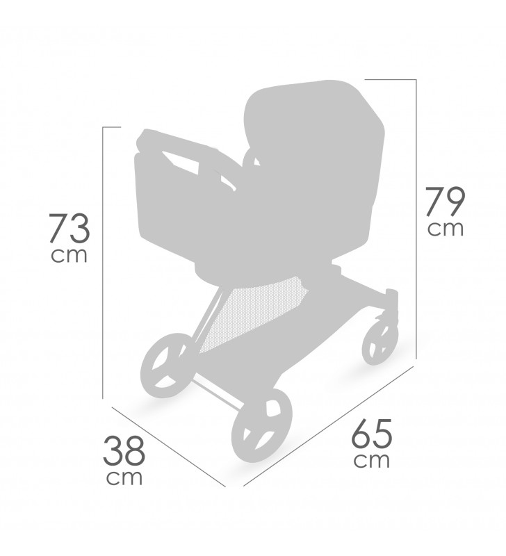 Wózek 3w1 dla lalek Capriccio DeCuevas Toys 81773