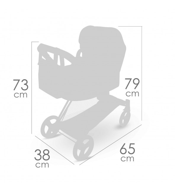 Wózek dla lalek Verona 3w1 DeCuevas Toys 81778