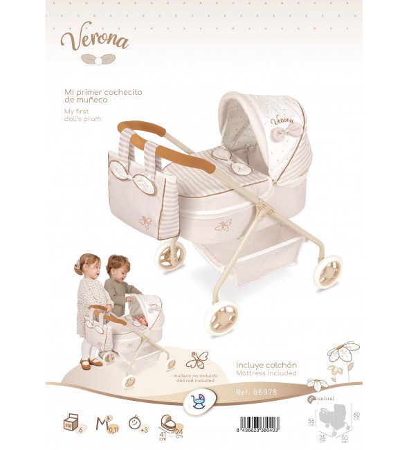 Wózek dla lalek Verona DeCuevas 86078