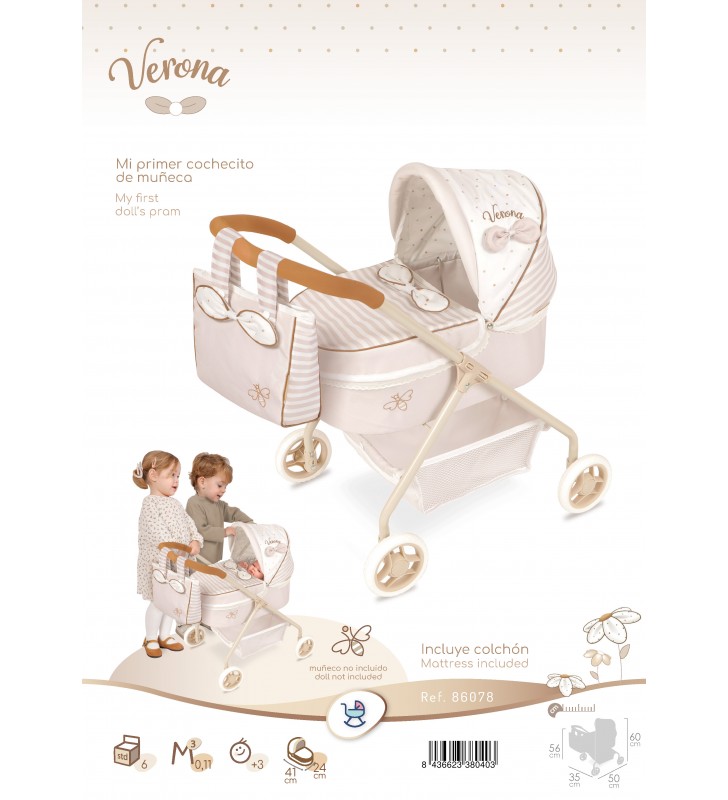 Wózek dla lalek Verona DeCuevas 86078