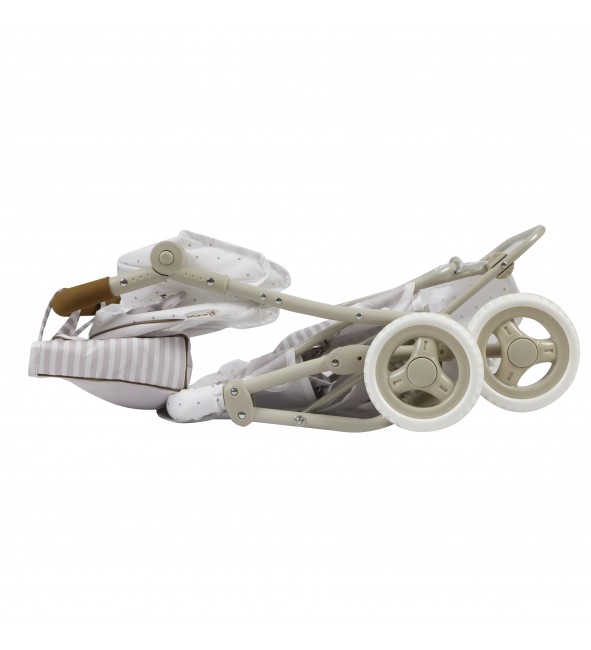 Bliźniaczy wózek regulowany dla lalek do 52cm Verona DeCuevas Toys 90378
