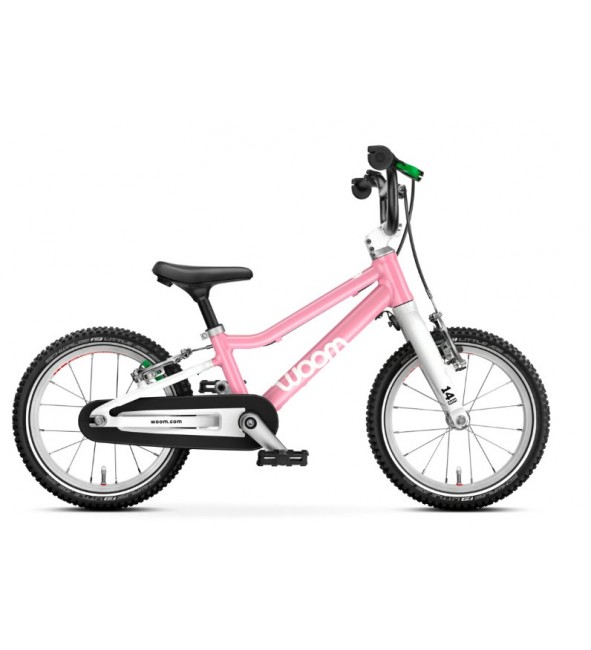 Rower dziecięcy woom 2 GO - Powder Pink - 14 calowy