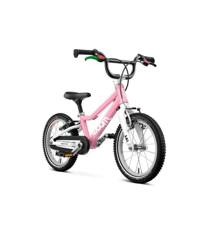 Rower dziecięcy woom 2 GO - Powder Pink - 14 calowy