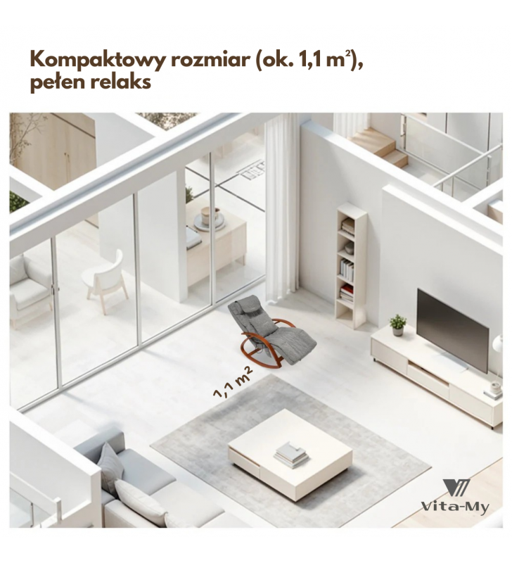 Fotel masujący bujany NAIPO MGC-2300P