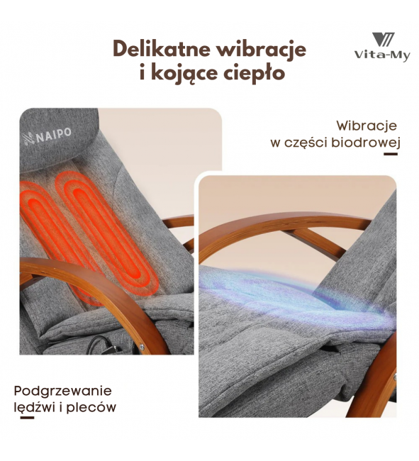 Fotel masujący bujany NAIPO MGC-2300P
