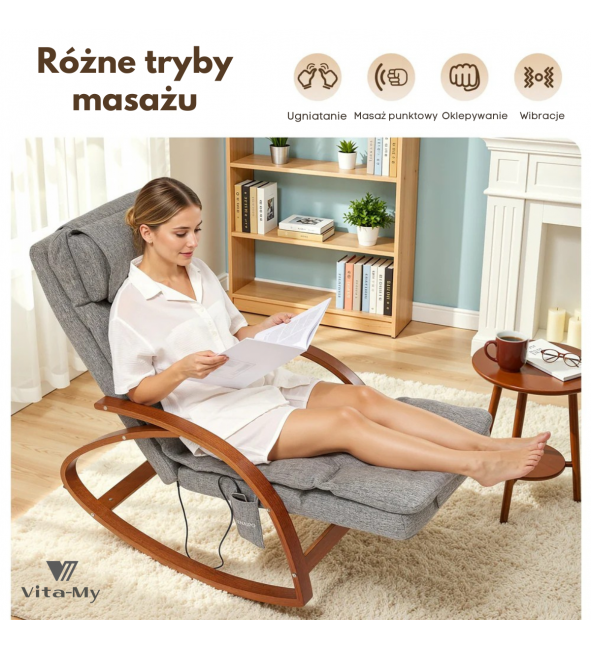 Fotel masujący bujany NAIPO MGC-2300P