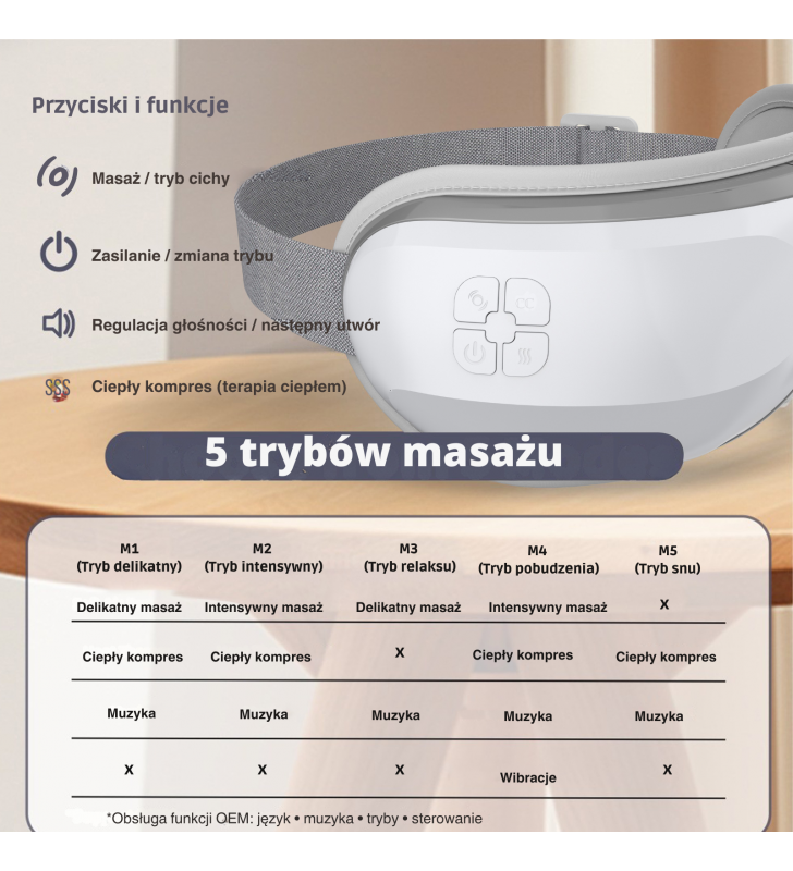 Masażer do oczu z podgrzewaniem i wibracją – Vita-My