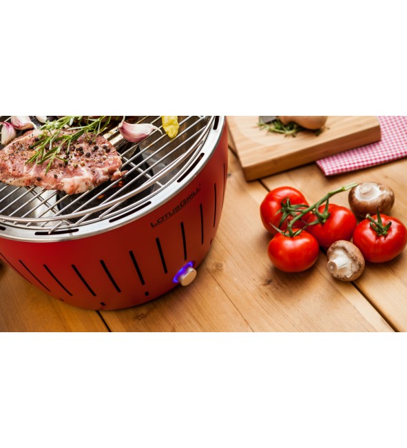 Bezdymny grill na węgiel - LotusGrill czarny
