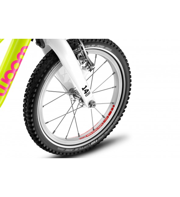 Rower dziecięcy woom 2 GO - Neon Lime - 14 calowy