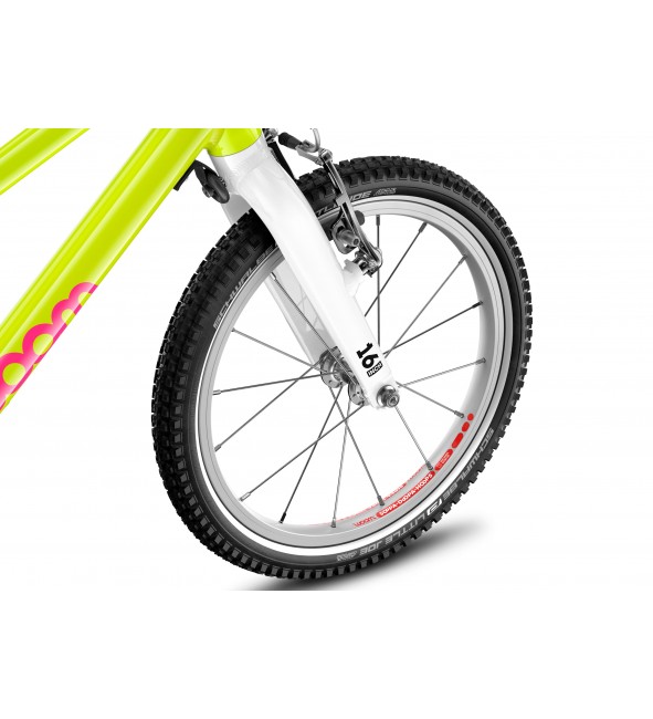 Rower dziecięcy woom 3 GO AUTOMAGIC - Neon Lime - 16 calowy - z przerzutkami